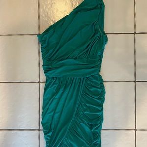 Nordstrom Green One Shoulder Dress